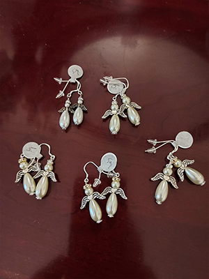 Angel earrings