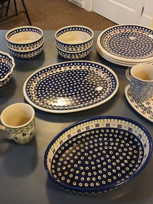 Blue Polish Pottery